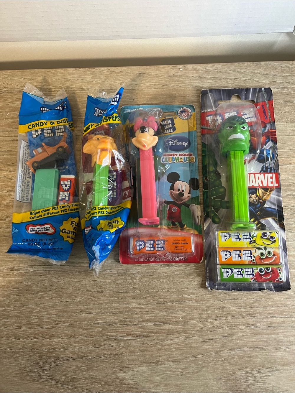 PEZ Character Candy Dispenser Pack - Assorted Colors (Green, Pink, Orange)